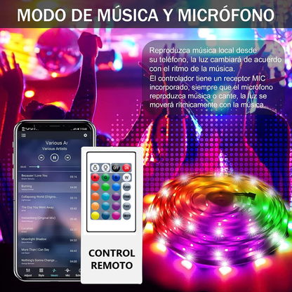 Cinta Led Rgb Control x Voz App Tuya